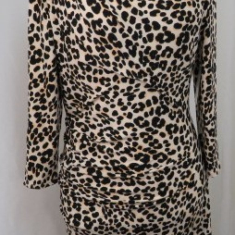 NWT Juicy Couture Cheetah Jersey Dress
